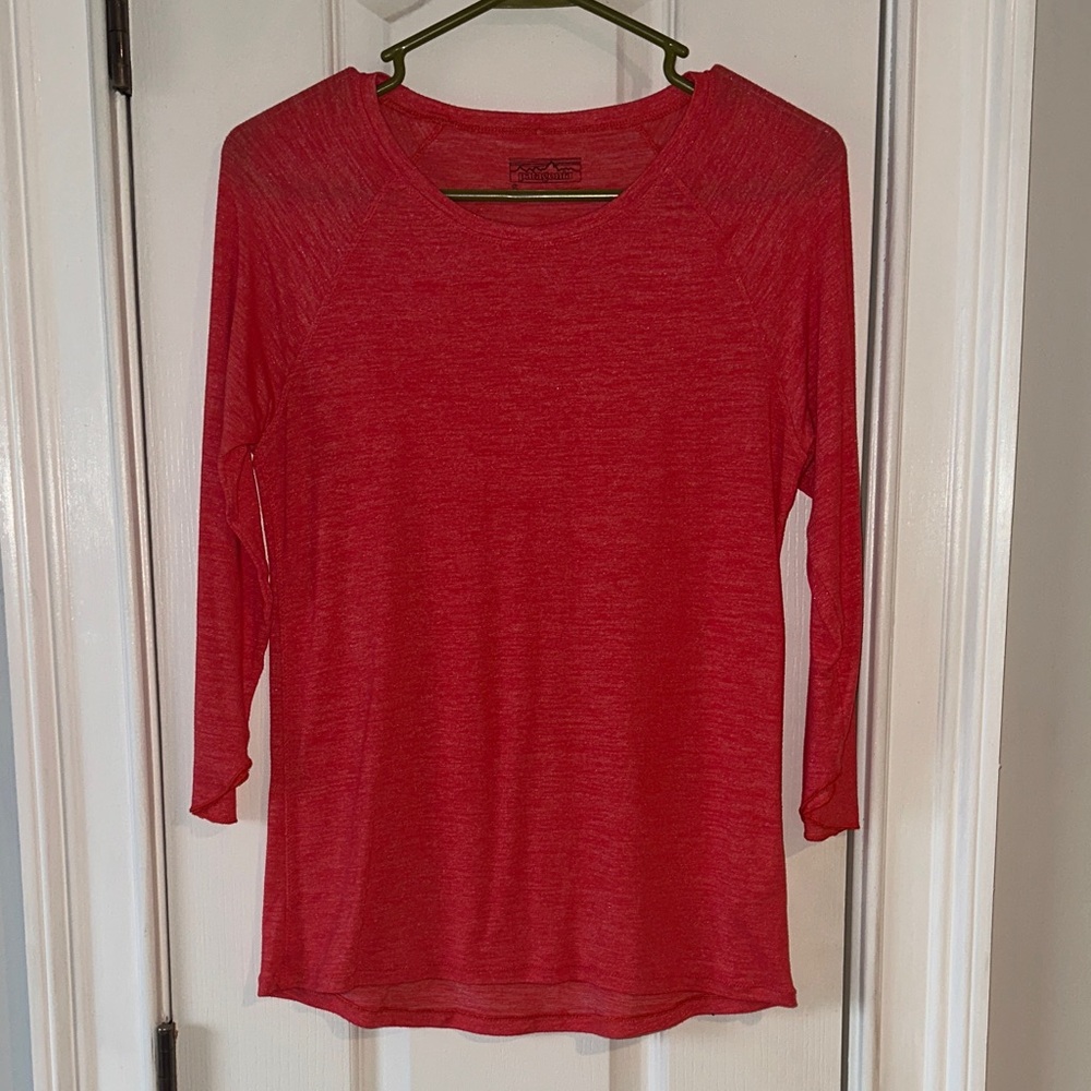Patagonia Women's Vibrant Red Long Sleeve Tee